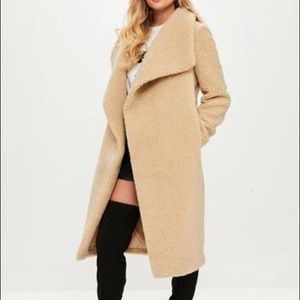 Long teddy coat